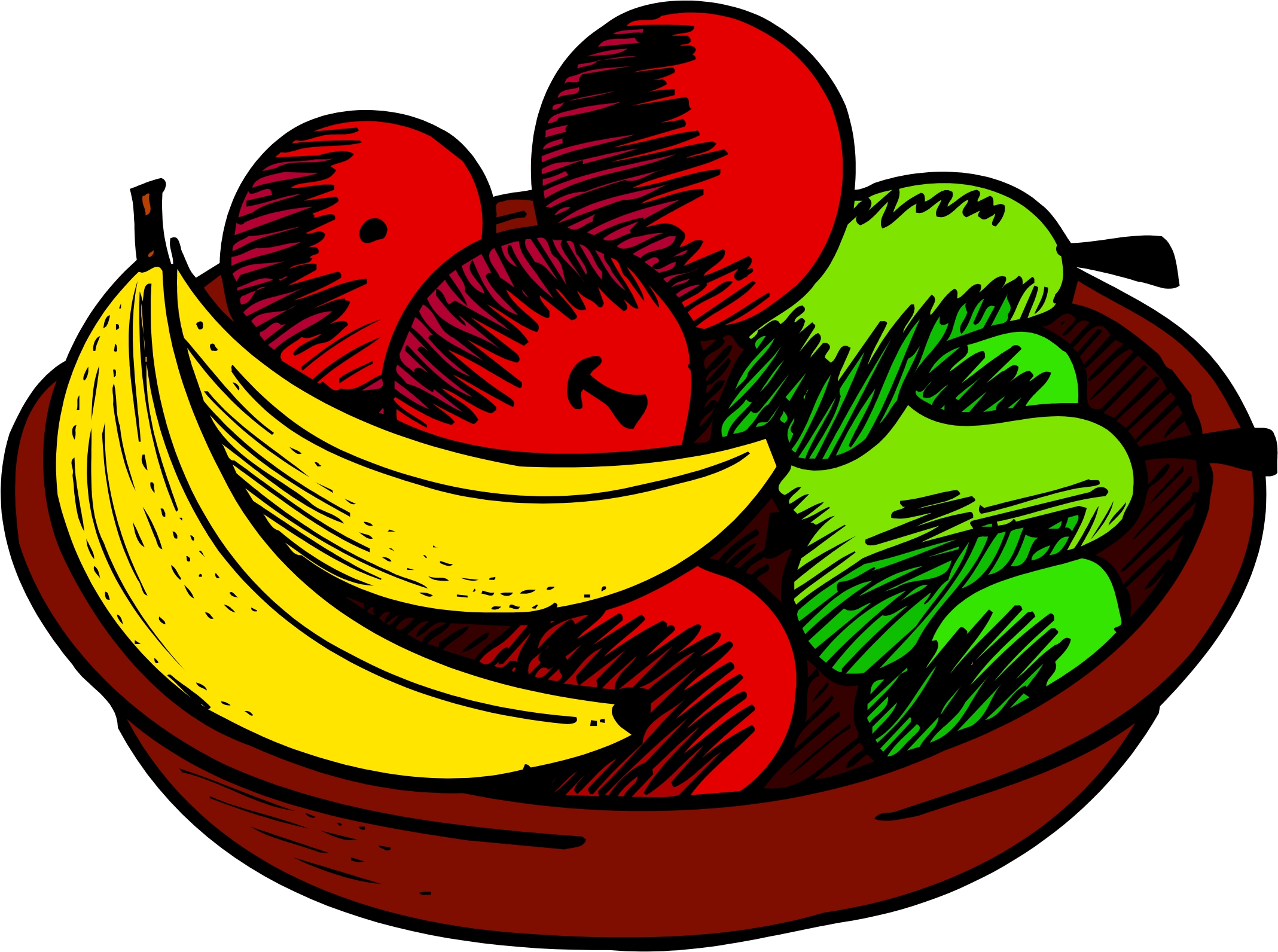 free clipart bowl of fruit - photo #5