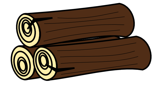 Free Pile of Timber Clip Art