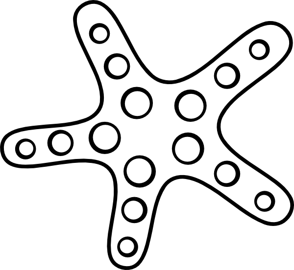 Pix For > Starfish Outline Png