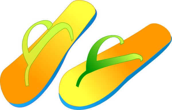 Flip Flops clip art - vector clip art online, royalty free ...