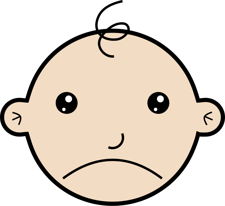 Sad Baby Clipart, vector clip art online, royalty free design ...