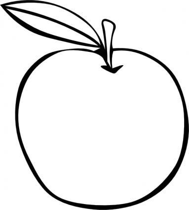 Apple Clip Art Black And White | Clipart Panda - Free Clipart Images