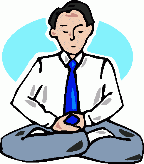 businessman_meditating clipart - businessman_meditating clip art