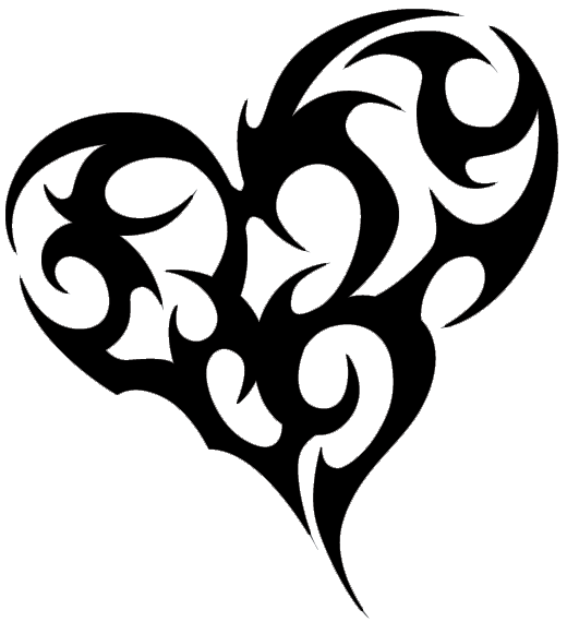 Heart And Flower Tattoo Designs - ClipArt Best
