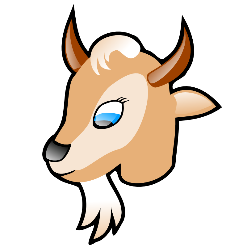 Clipart - Goat head