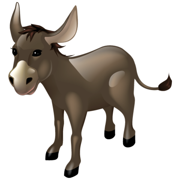 Donkey image - vector clip art online, royalty free & public domain