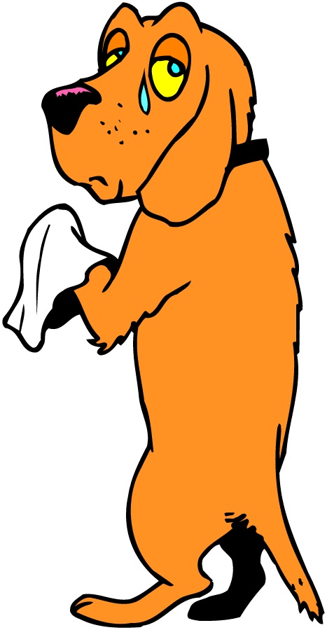 Sad Cartoon Puppy - Cliparts.co