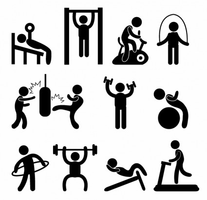 People exercising Free vector for free download (about 8 files).