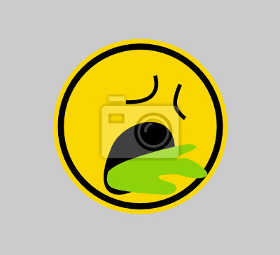Sticker sick -smiley face - web - yellow • PIXERSIZE.com