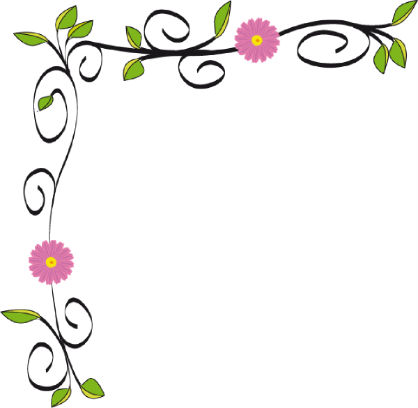 Free Page Flowers Borders Design 2014 -