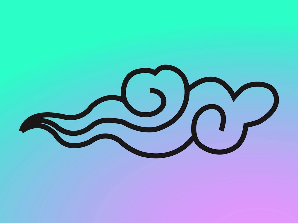A Cartoon Cloud Blowing Out Wind - ClipArt Best