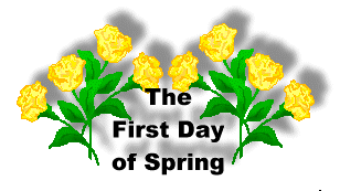 Spring Clip Art - First Day of Spring