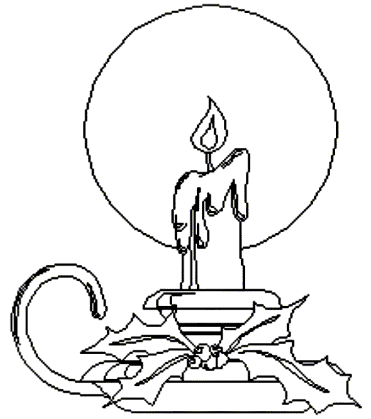 candle clip art free black and white - photo #30