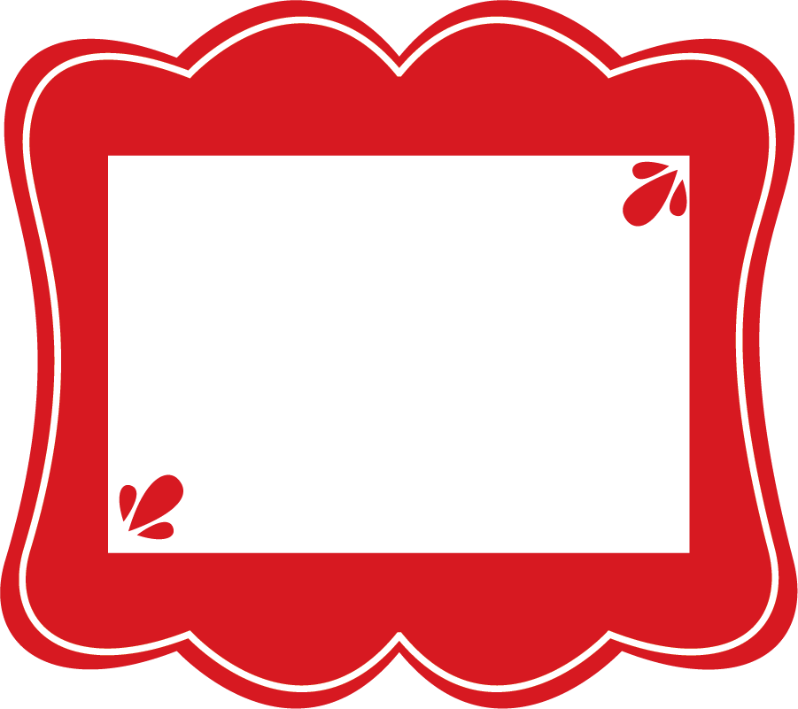 red frame clipart - photo #40