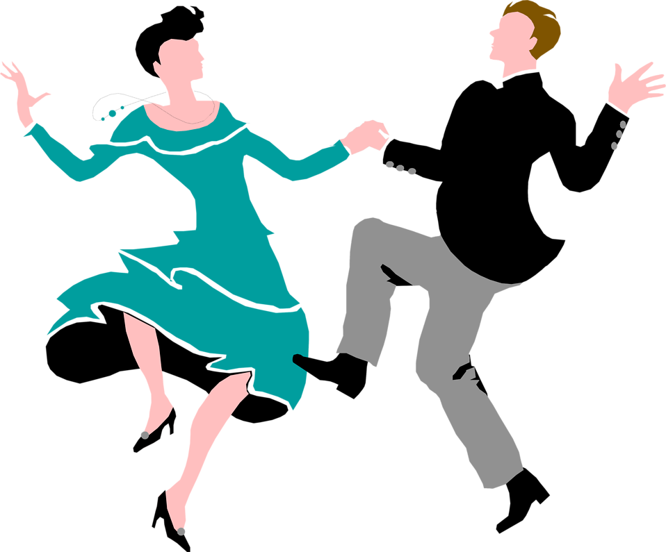Dancing Couple | Free Stock Photo | Illustration of a couple ...