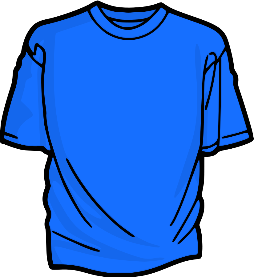 Azure T-Shirt Clipart image