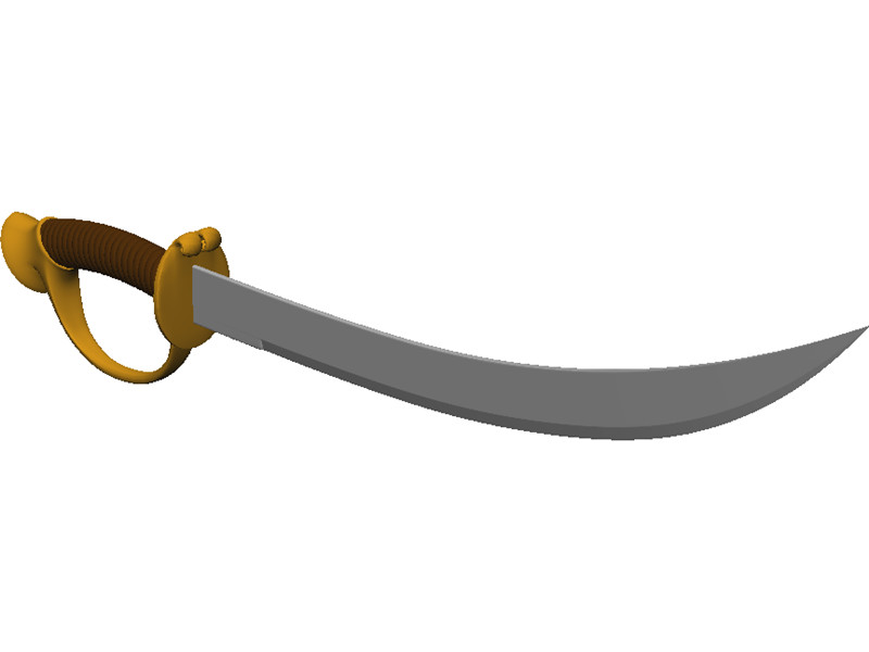 Pirate Sword 3D Model Download | 3D CAD Browser