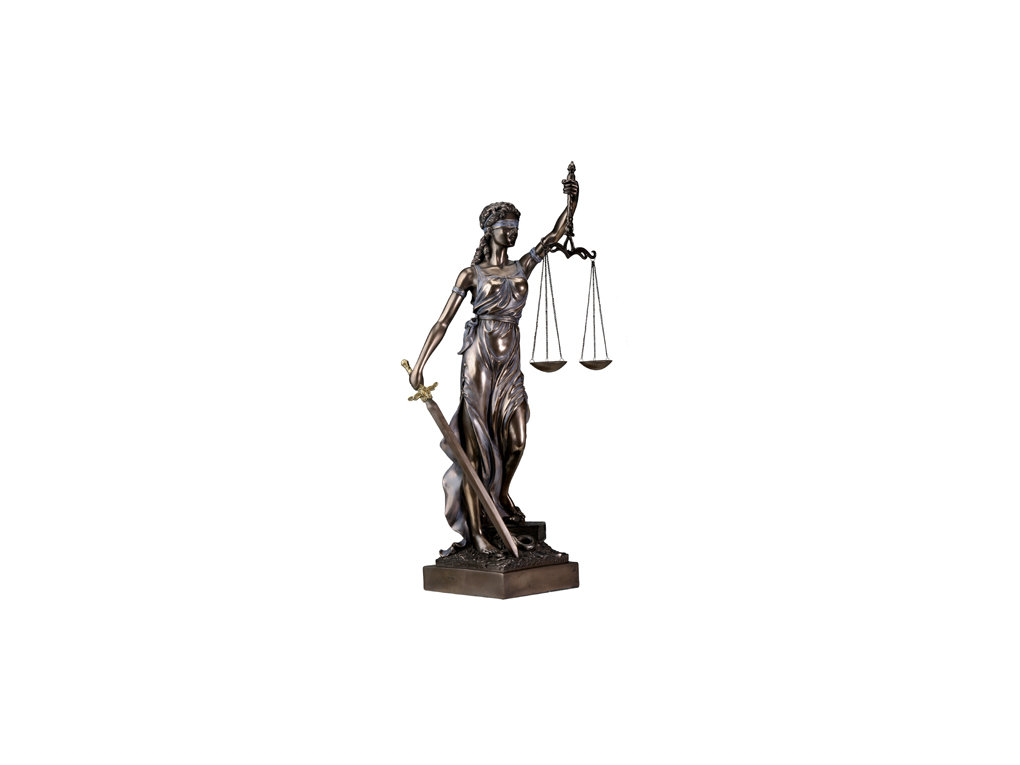 Justice Is Blind Statue