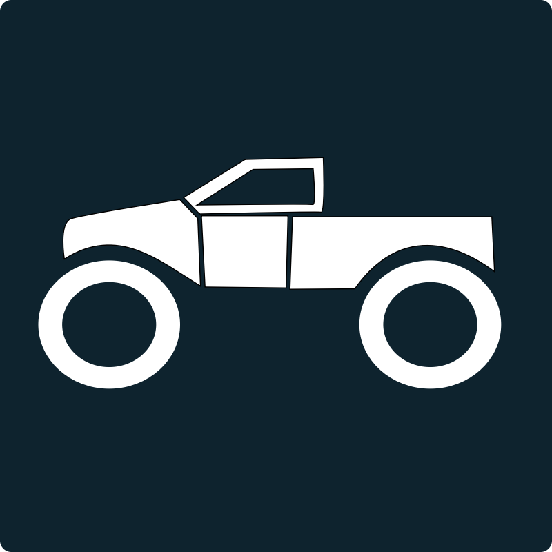 Clipart - monster truck icon