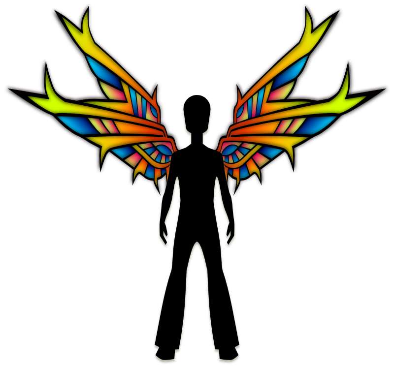 Clipart - Wings Black