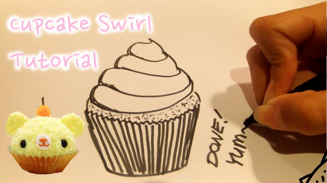 Drawing Tutorial #1 [Cupcake Swirl] - YouTube