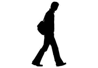 Man Silhouette Walking - ClipArt Best