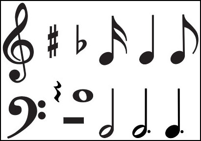 Individual Music Symbols (Pack ) by Trend| J.W. Pepper Sheet Music