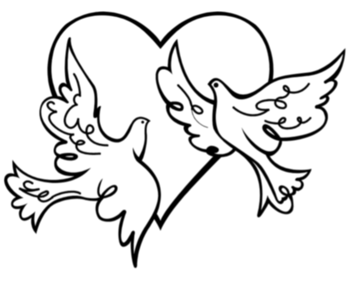 clipart wedding rings and doves - photo #49