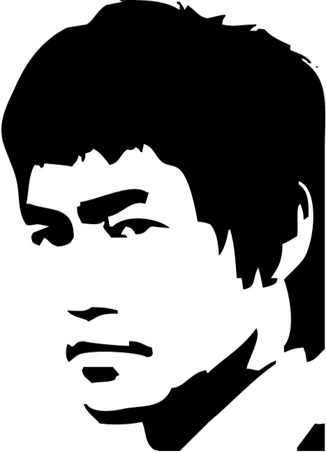 Bruce Lee Stencils on Stencil Revolution
