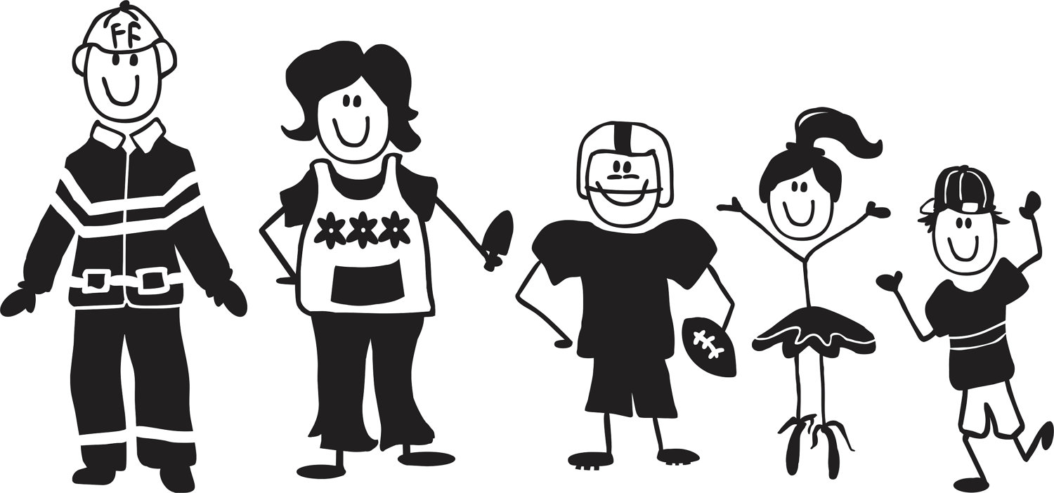 Images For > Stick Figure Family