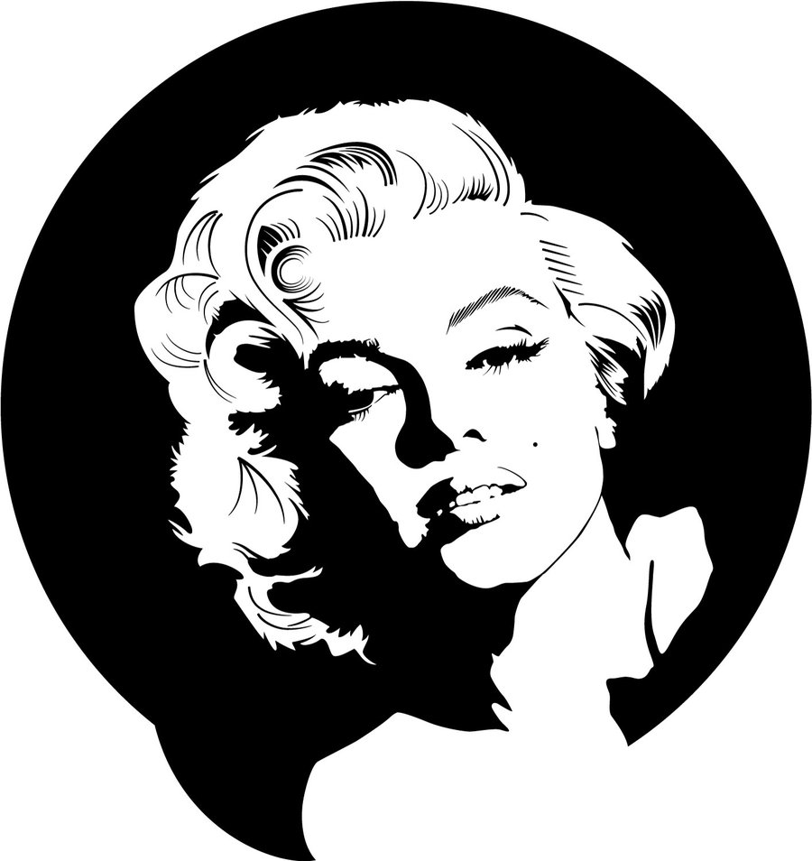deviantART: More Like Marylin Monroe Vector Portrait by Vectorportal