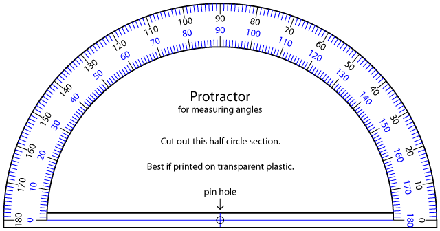 Printable Protractor - Cliparts.co