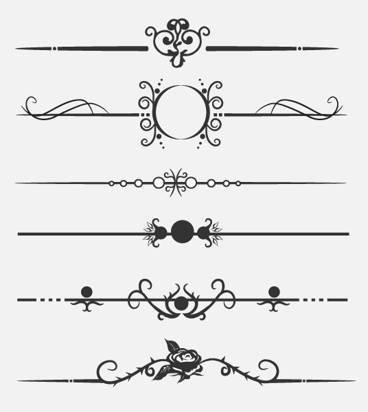 DeviantArt: More Like Calligraphic dividers by andra04