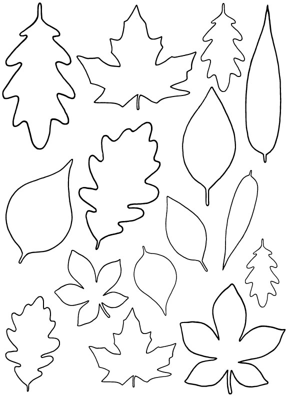 diy paper leaves + free leaf template