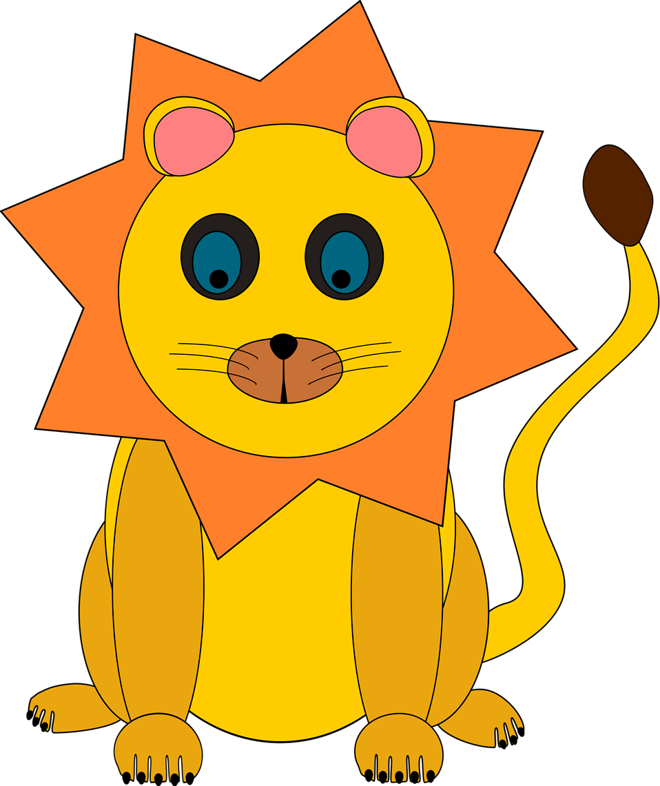 Lion | Free Stock Photo | Illustration of a cartoon lion | # 10801