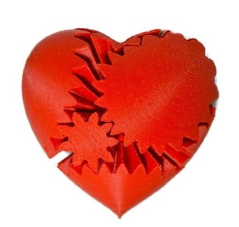 Amazon.com: 3D Printed Rotating Heart Gear, Large, Red: Emmett ...