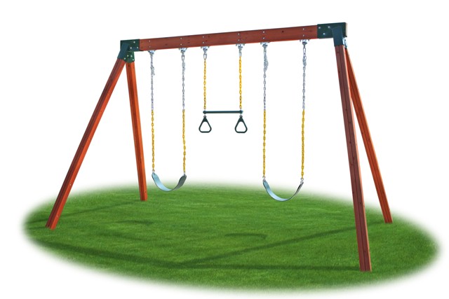 Classic A Frame do It Yourself Free Standing Cedar Swing Set Kit ...