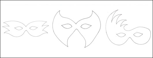 Masquerade Mask Template Clipart - Free Clip Art Images
