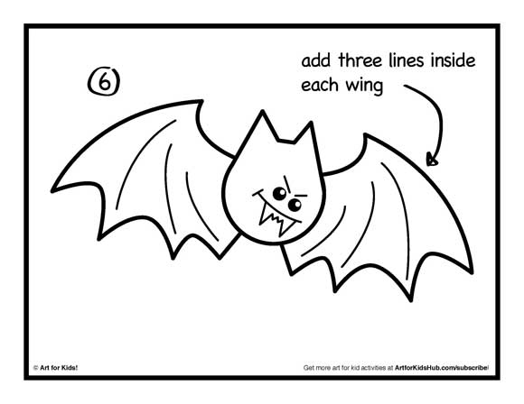 How To Draw A Bat - Art for Kids Hub