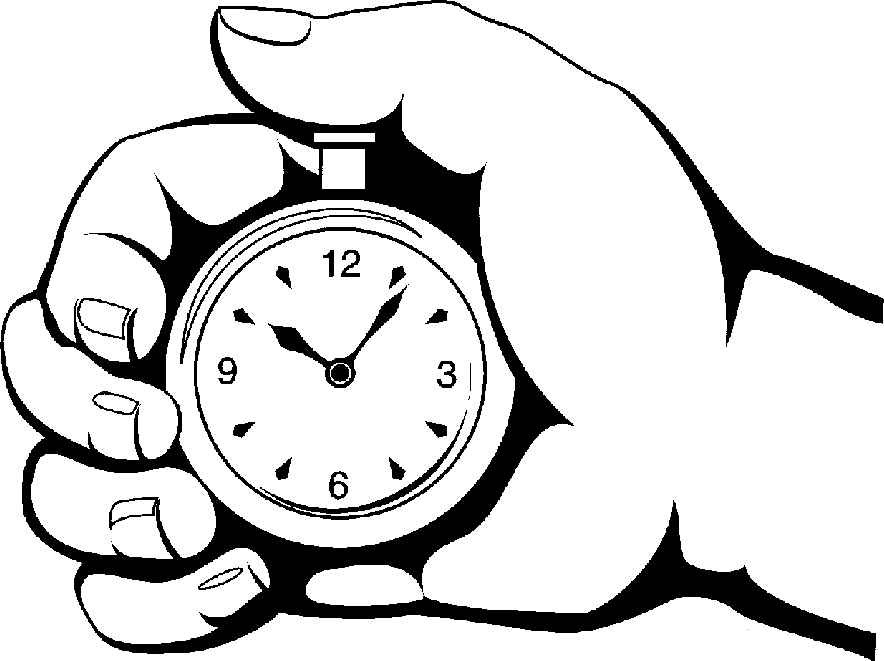 watch clipart black and white - photo #13