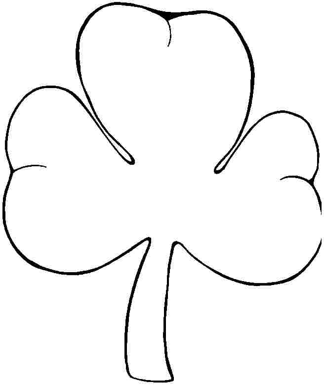Free Colouring Pages Saint Patrick Shamrocks For Little Kids - #