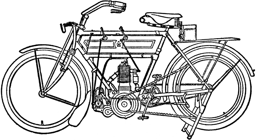 Motor Bicycle | ClipArt ETC