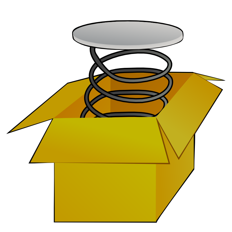 Clipart - Box with spring