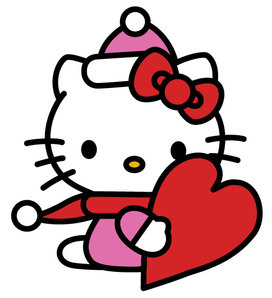 Free Hello Kitty Valentine's Day Vector Clipart | Tuts King