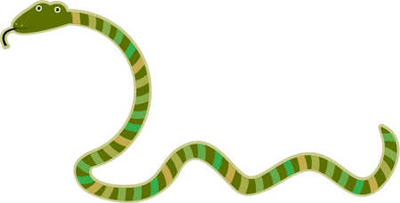 Stock Illustration - Drawing of a snake