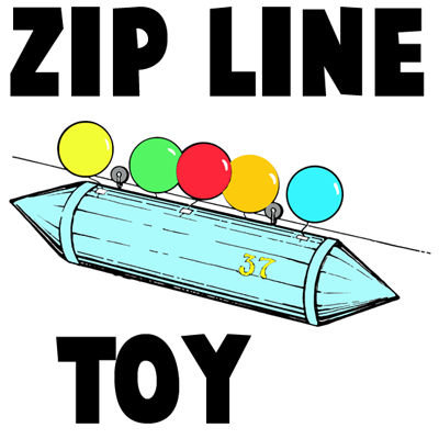 How to Make a Mini Zip Line Moving Toy Crafts Idea for Kids - Kids ...