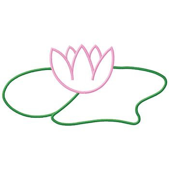 Outlines Embroidery Design: Lily Pad from Gunold - ClipArt Best ...