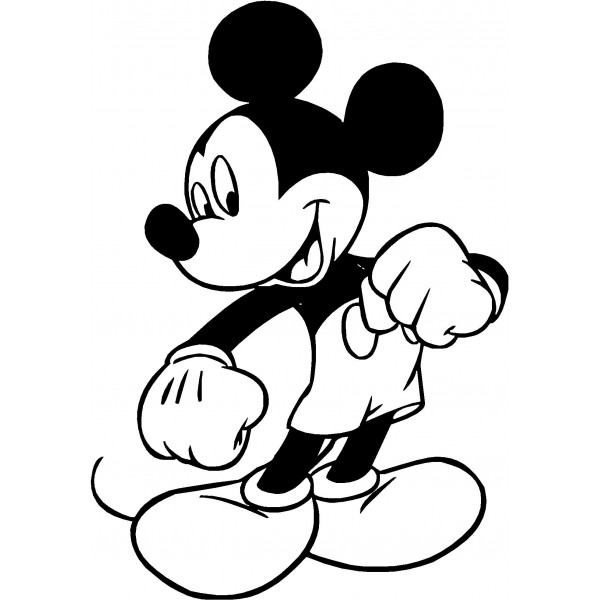 mickey mouse clip art free black and white - photo #3