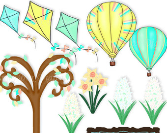 Popular items for clipart spring on Etsy