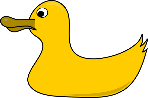 Rubber Duck clip art - vector clip art online, royalty free ...